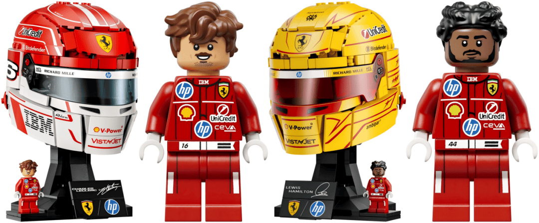 为了拍张照，勒克莱尔戴上了3公斤的乐高头盔！